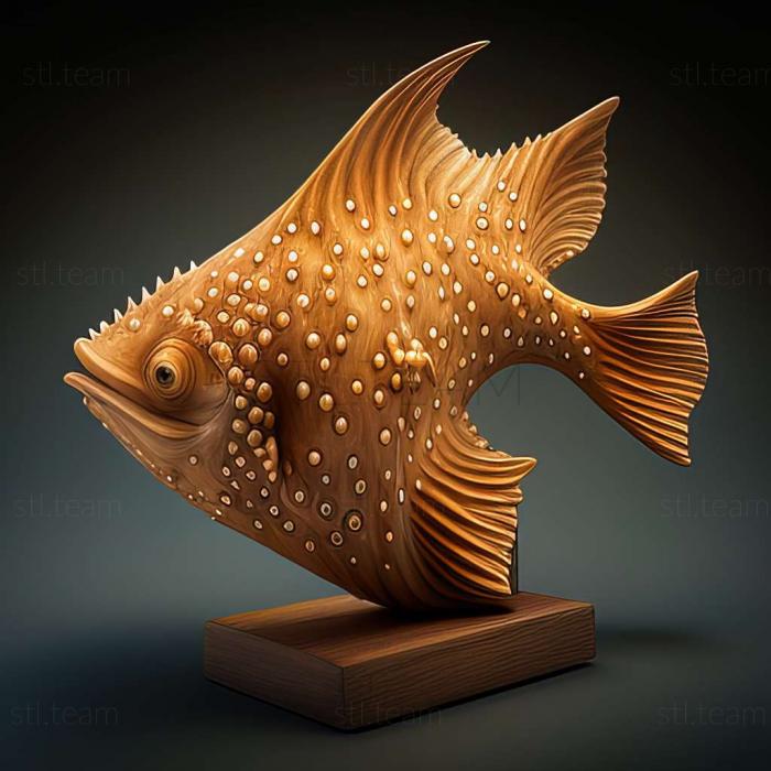 3D model Stellate ancistrus fish (STL)